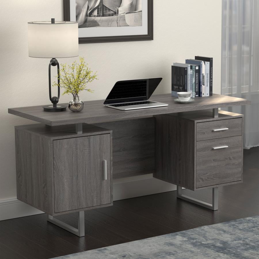 Desks 66952 GLENDALE GREY DESK 7 Day Furniture Desk Table Desks