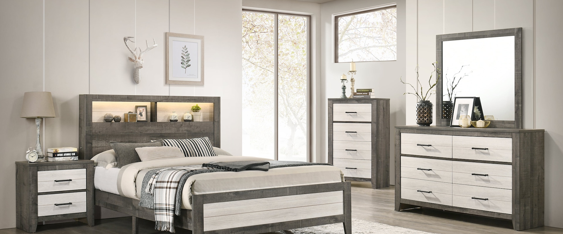 KADEN GREY 4 PIECE QUEEN BEDROOM | SET