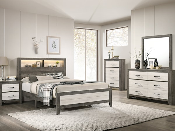 KADEN GREY 4 PIECE QUEEN BEDROOM | SET