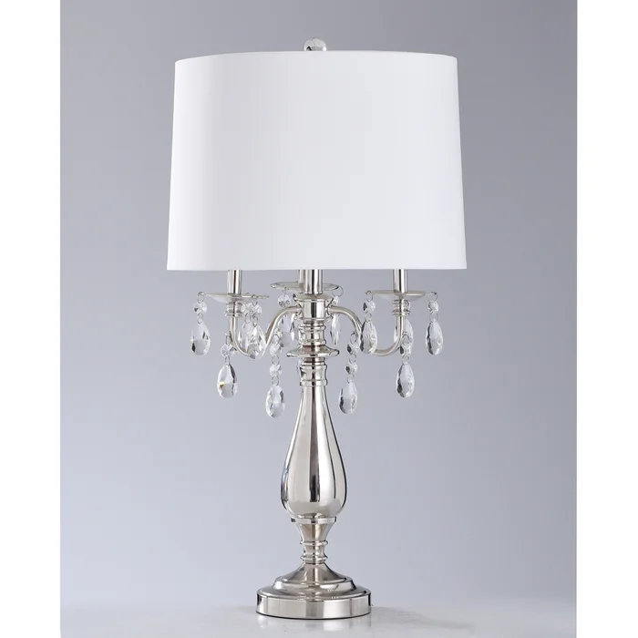 CRYSTAL STEEL TABLE LAMP |