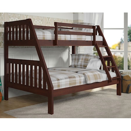 MISSION CAPPUCINO TWIN/FULL BUNK | BED