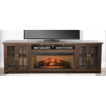 MONTAUK BROWN FIREPLACE |