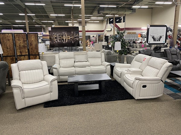 ICEMAN DOUBLE RECLINING SOFA AND | LOVESEAT