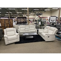 ICEMAN DOUBLE RECLINING SOFA AND | LOVESEAT