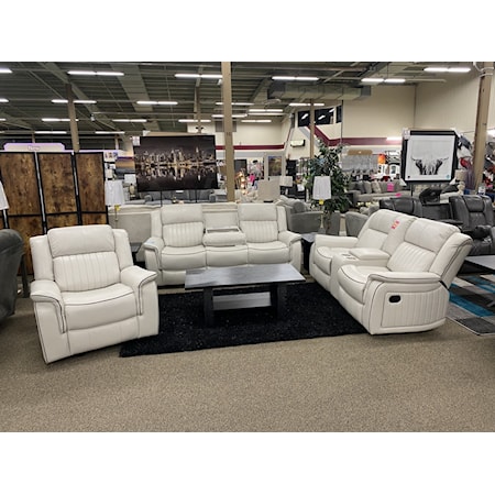 ICEMAN DOUBLE RECLINING SOFA AND | LOVESEAT