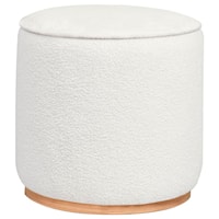 ZOEY WHITE OTTOMAN |