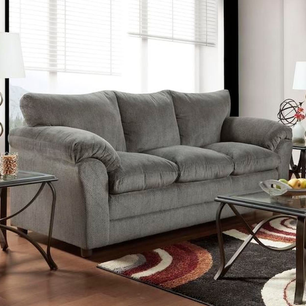 Washington Brothers Furniture Kaitlyn KAITLYN GREY SOFA & LOVESEAT |
