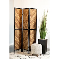 RUSTIC THREE PANEL SCREEN |