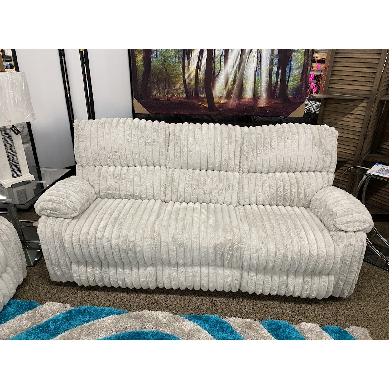 TLC Morgan MORGAN GREY DOUBLE RECLINING SOFA |