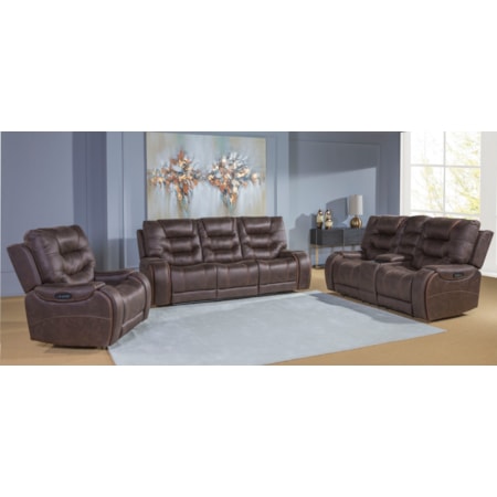 CANYON WALNUT MOTION SOFA W/ POWER | SOFA