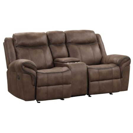 MARYVILLE BROWN DOUBLE RECLINING, | GLIDER L