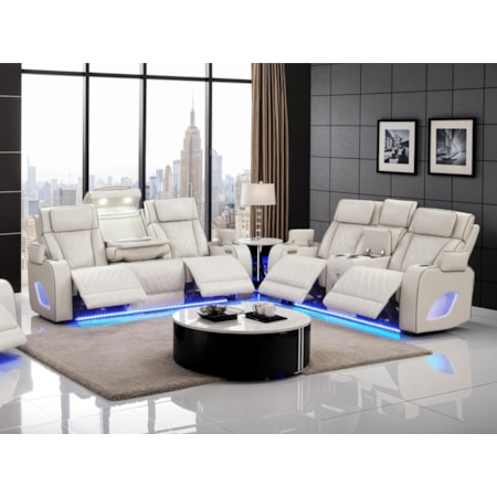 STARSCREAM ICE WHITE DOUBLE | POWER SOFA AND