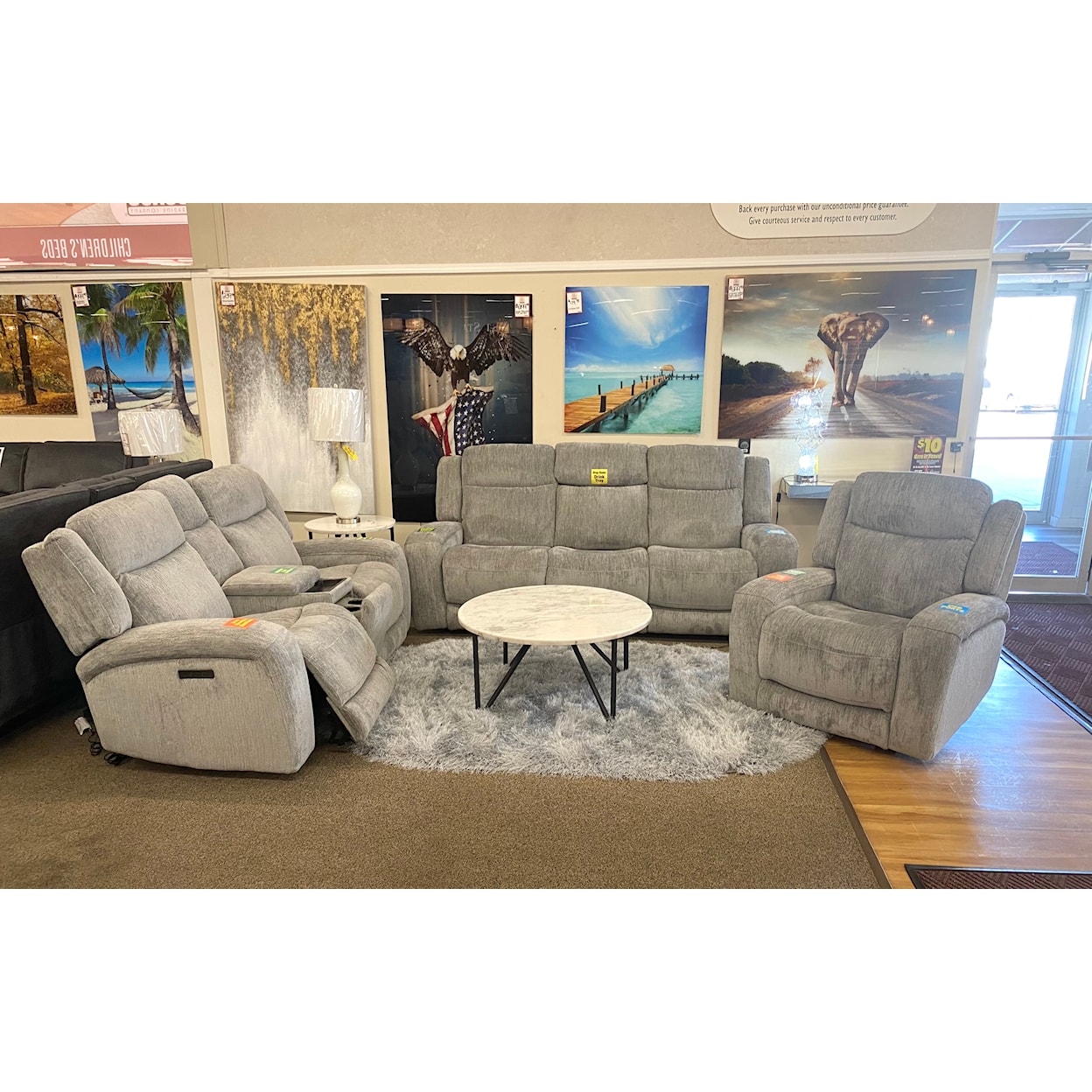Cheers Lucia Dove LUCIE DOVE DOUBLE POWER SOFA AND | LOVESEAT