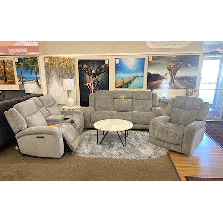 LUCIA DOVE DOUBLE POWER SOFA AND | LOVESEAT