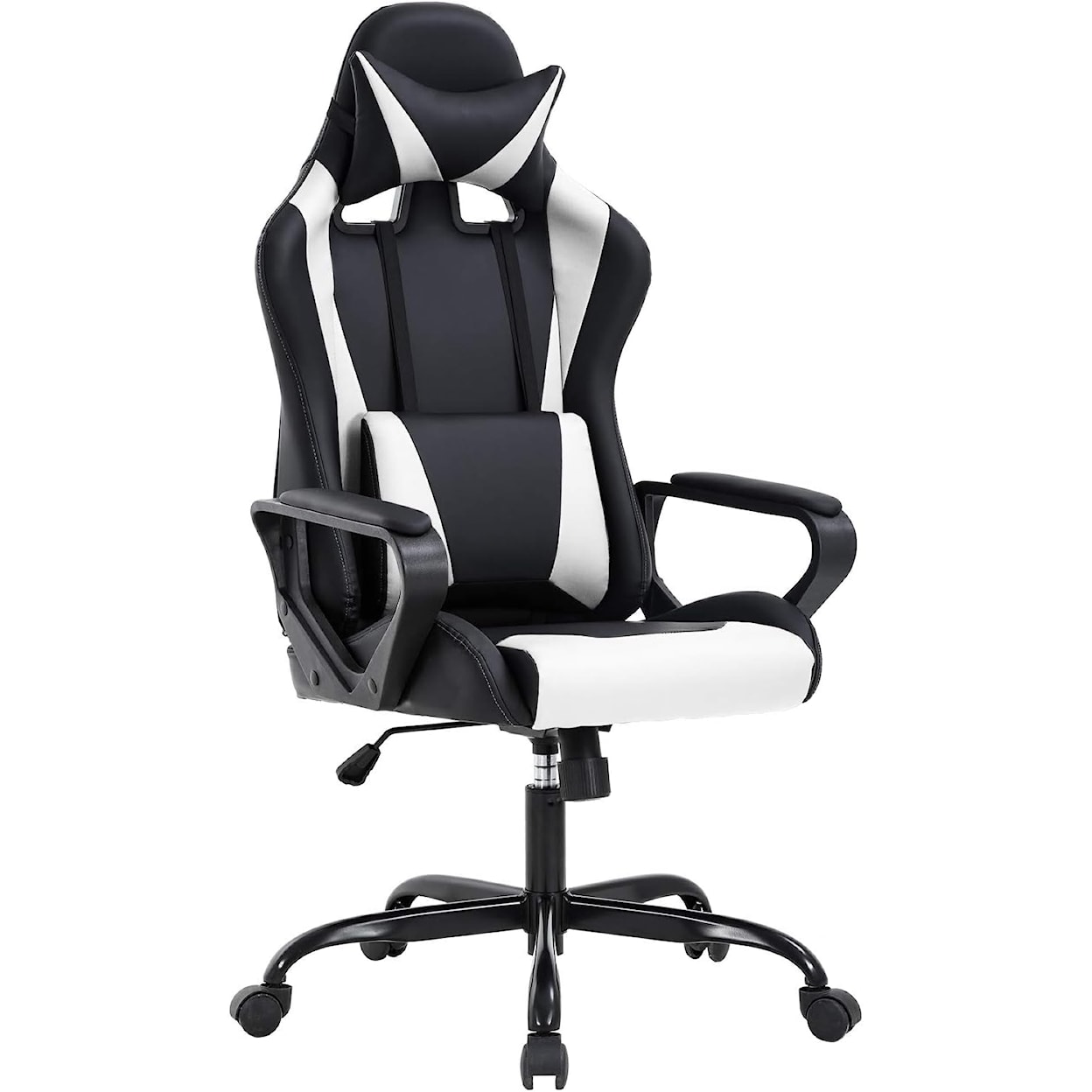 Furniture of America Office Chair BLACK AND WHITE RACING OFFICE CHAIR |
