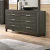 Furniture World Distributors Vancouver VANCOUVER GREY DRESSER |