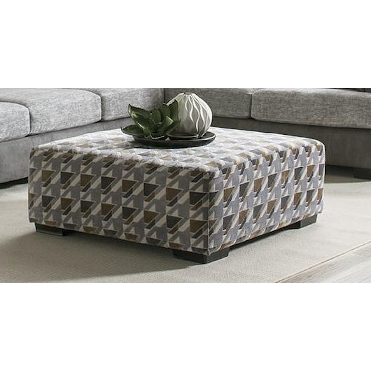 Albany Yukon Pewter BRIEFCASE WALKABOUT | COCKTAIL OTTOMAN