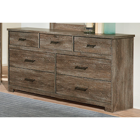 CLOVER 7 DRAWER DRESSER |