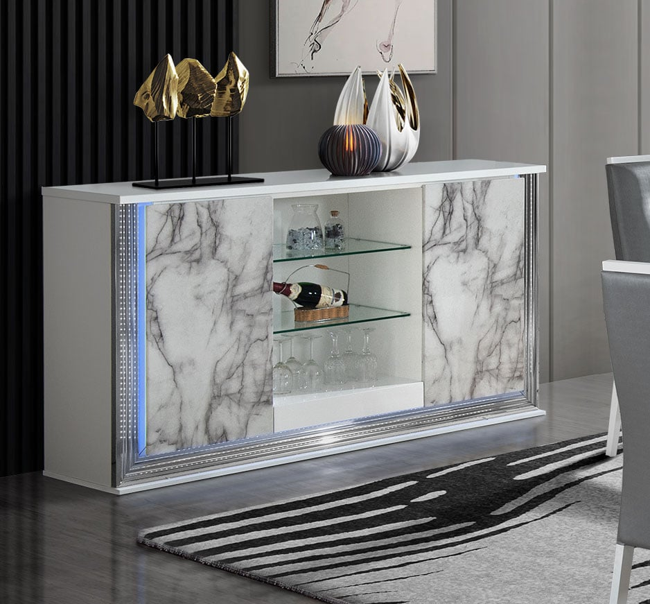 SNOW MARBLE LIGHT UP BUFFET |