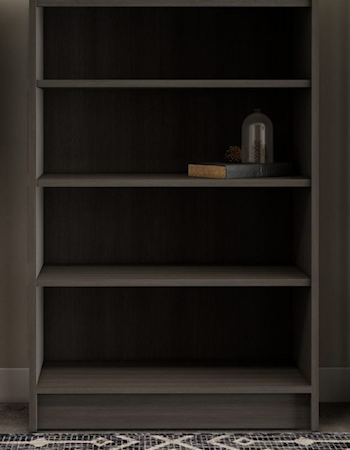 STORM GREY 4 SHELVES 48" BOOKCASE |