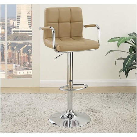 TAN/CHROME BARSTOOL |