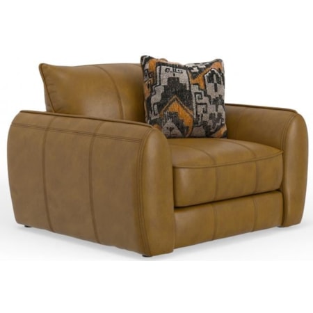 CORVALLIS TAN ITALIAN LEATHER. | CHAIR 1/2