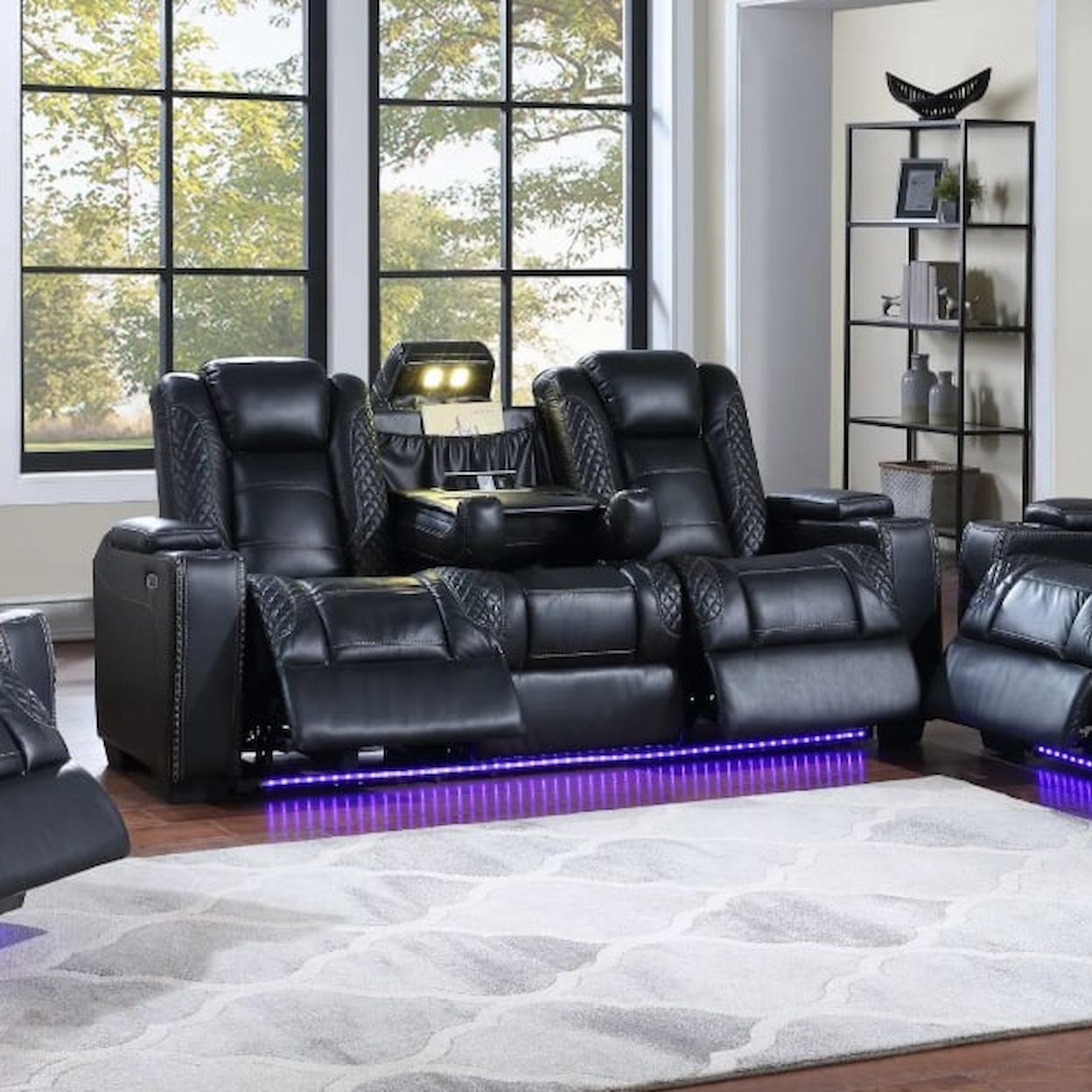 Furniture World Distributors Revolution REVOLUTION BLACK POWER RECLINING | SOFA LED