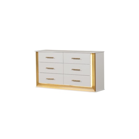 OASIS GOLD &amp; WHITE 4 PIECE QUEEN | BEDROOM S