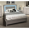 Kith Furniture Essence ESSENCE GREY AND WHITE 4 PIECE | QUEEN BEDRO
