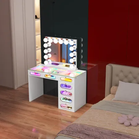 DUTCHESS WHITE LED VANITY |