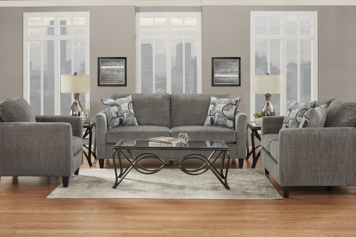SILAS GREY SOFA AND LOVESEAT |