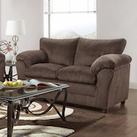 KAITLYN CHOCOLATE LOVESEAT |