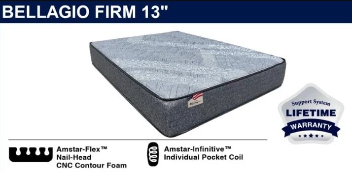 BELLAGIO FIRM QUEEN MATTRESS |