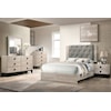 Poundex Ontario Bedroom Set ONTARIO WHITE NIGHTSTAND |