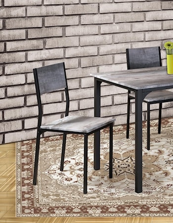 RUSTIC GREY 5 PIECE DINETTE SET | .