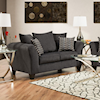 Delta Furniture Manufacturing Wave Charcoal Sofa  WAVE CHARCOAL LOVESEAT |
