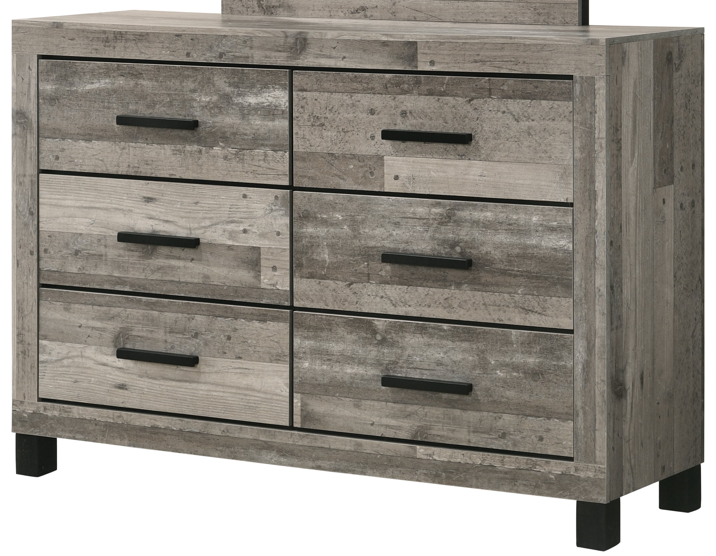 Natural 17647 NATURAL GREY 4 PC QUEEN BEDROOM 7 Day Furniture