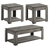 Coaster Occasional Sets WEATHERED GREY 3 PC OCCASIONAL SET |
