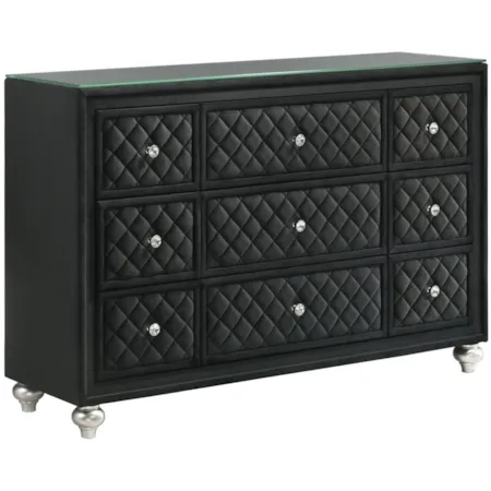 KINGS CROWN BLACK DRESSER |