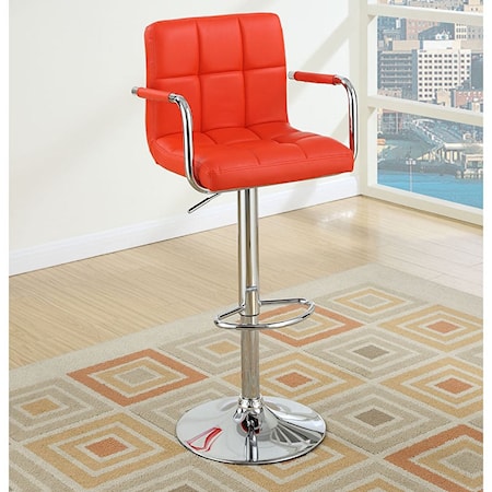 RED/CHROME BARSTOOL |