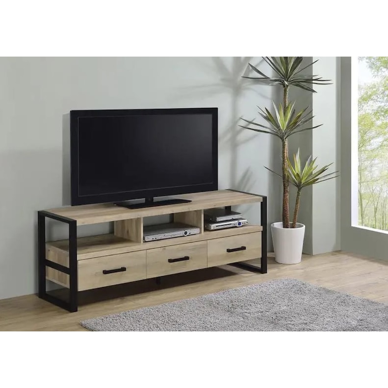 Coaster TV Stand JAKE NATURAL 60" TV STAND |