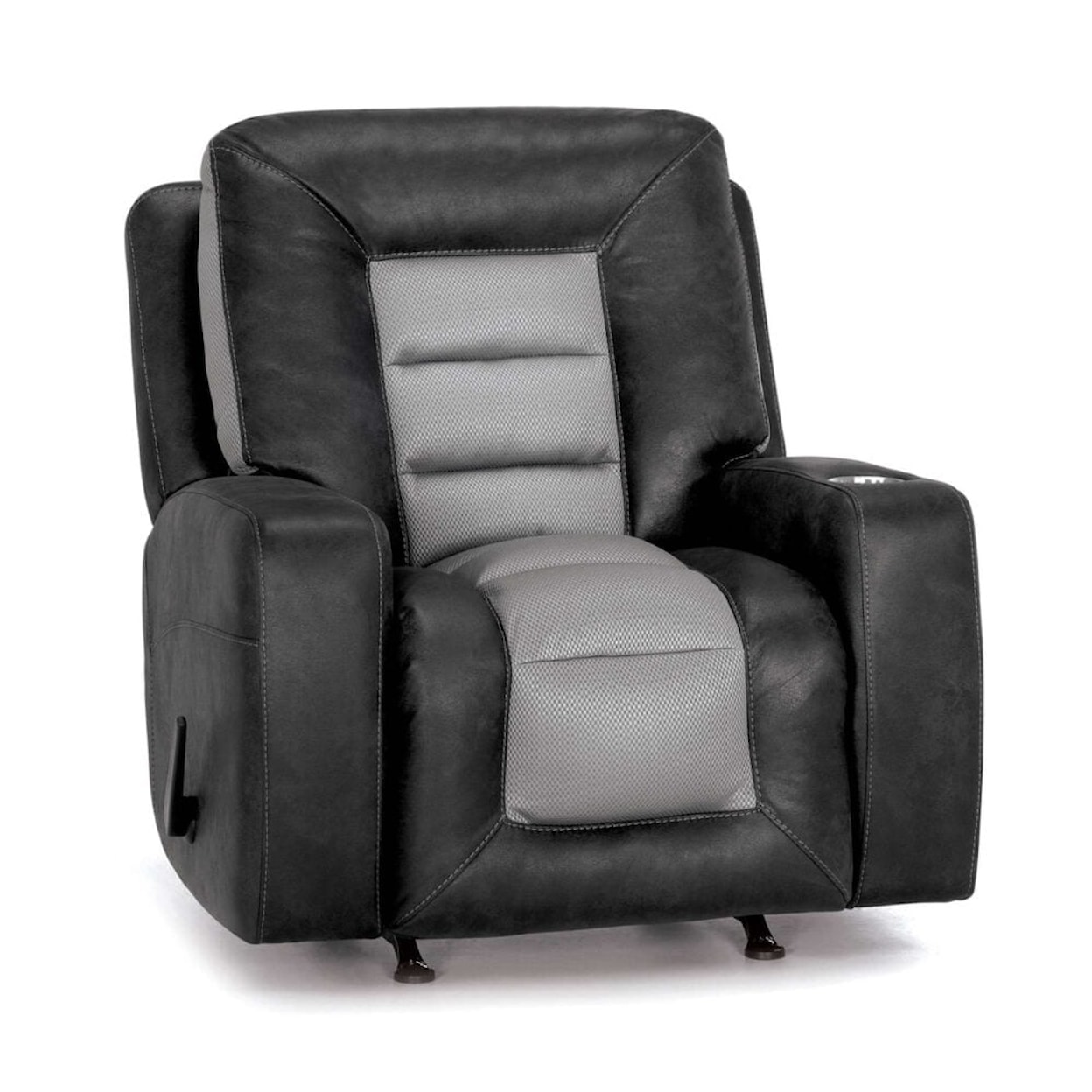 Franklin Recliners GREY BREATHABLE ROCKER RECLINER |