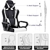 Furniture of America Office Chair BLACK AND WHITE RACING OFFICE CHAIR |