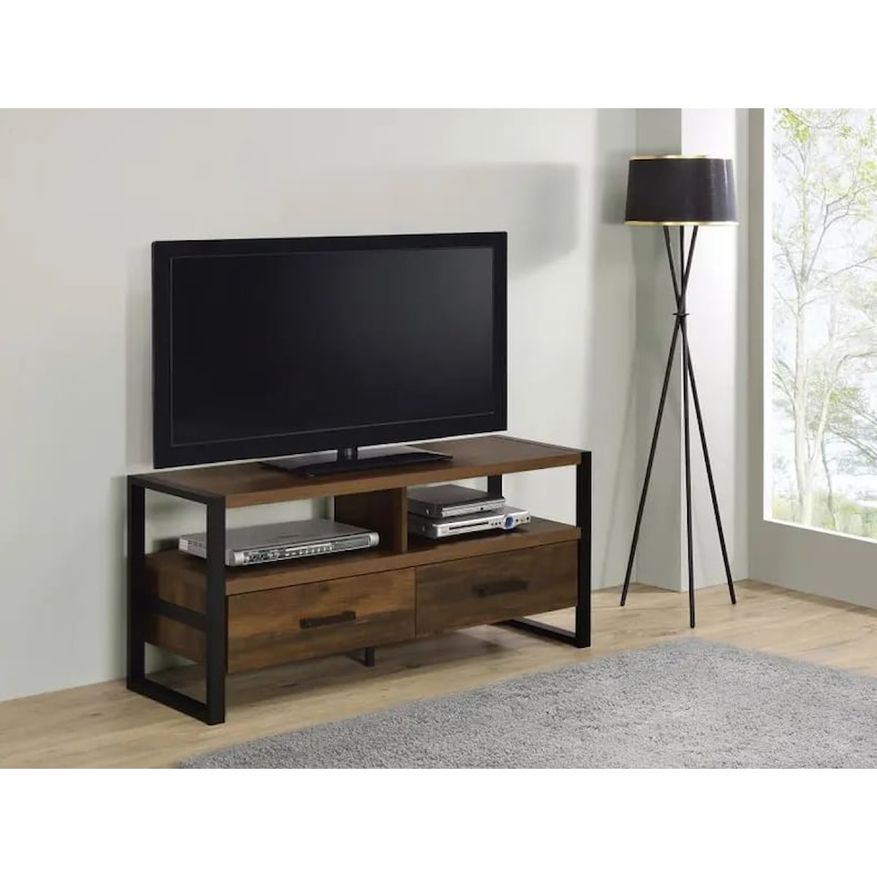 Coaster TV Stand JAKE DARK BROWN 48" TV STAND |