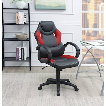 BLACK/RED ACCENT OFFICE CHAIR |