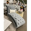 Global Furniture Glamour GLAMOUR GREY CHAISE W/ PILLOW |