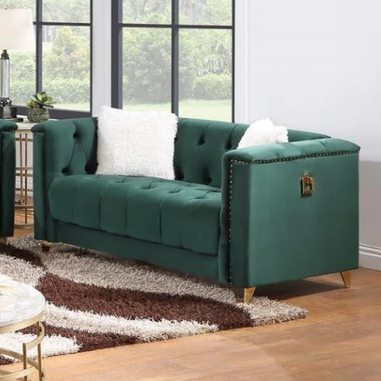 Furniture World Distributors Beverly Hills BEVERLY HILLS GREEN SOFA AND | LOVESEAT
