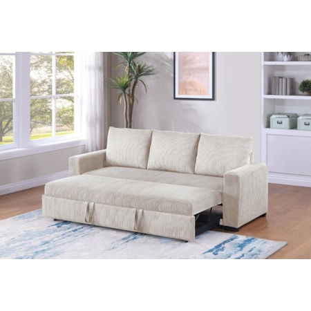 GAGE IVORY CONVERTIBLE SLEEPER SOFA |