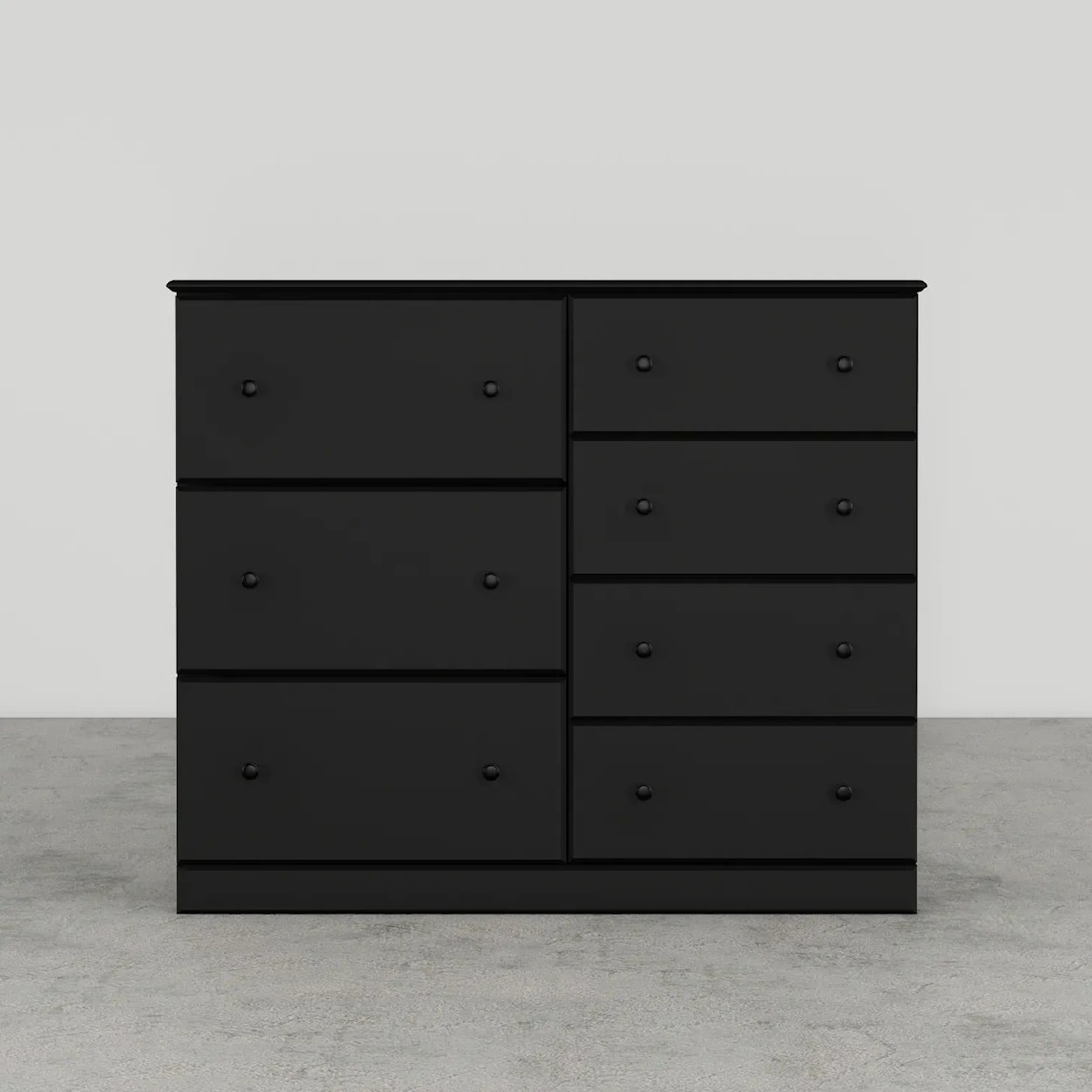 Perdue Dressers/Chests SOLID BLACK 48" 7 DRAWER DRESSER |