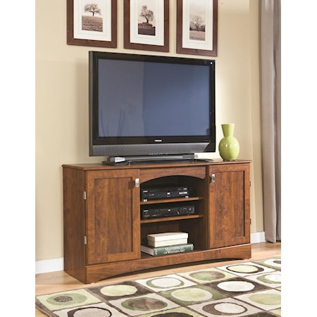 54" CHERRY ENTERTAINMENT | CENTER ASSEMBLED